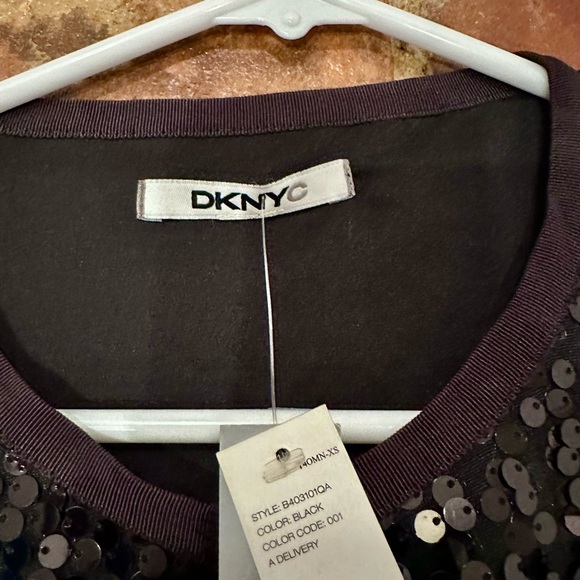 DKNYC Black Sequin Boxy Jacket/Cardigan - Picture 5 of 6